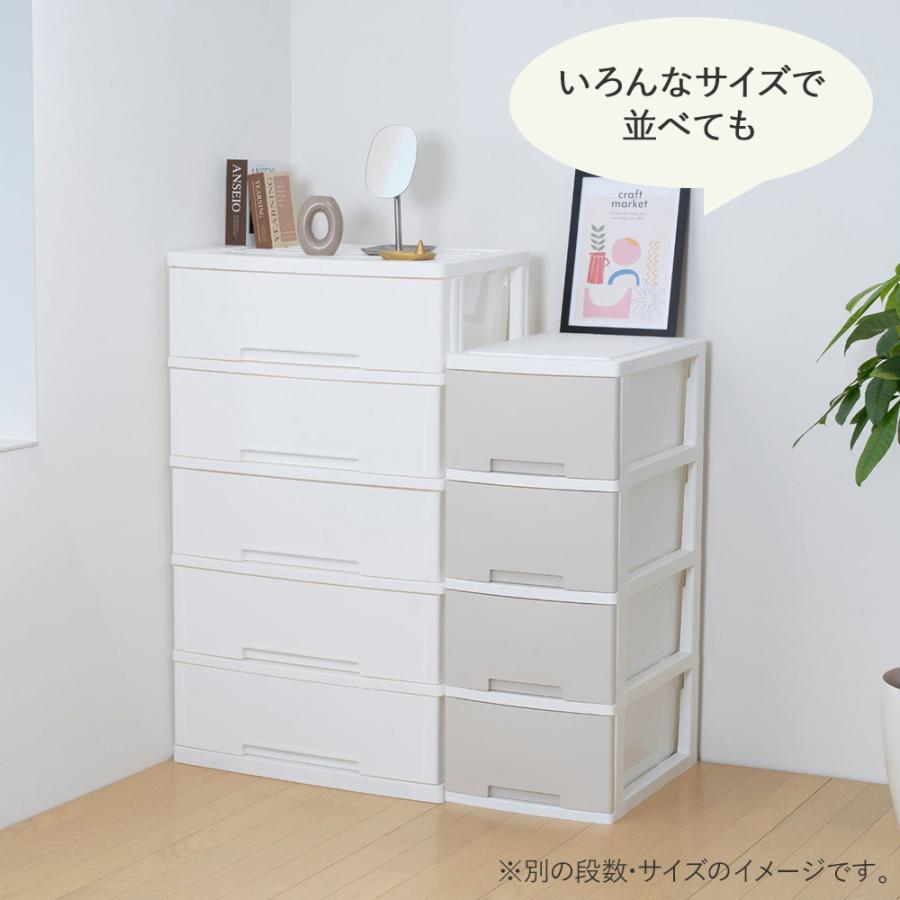 ニューライフスリム 収納ボックス 5段 キャスター付き グリーンパル