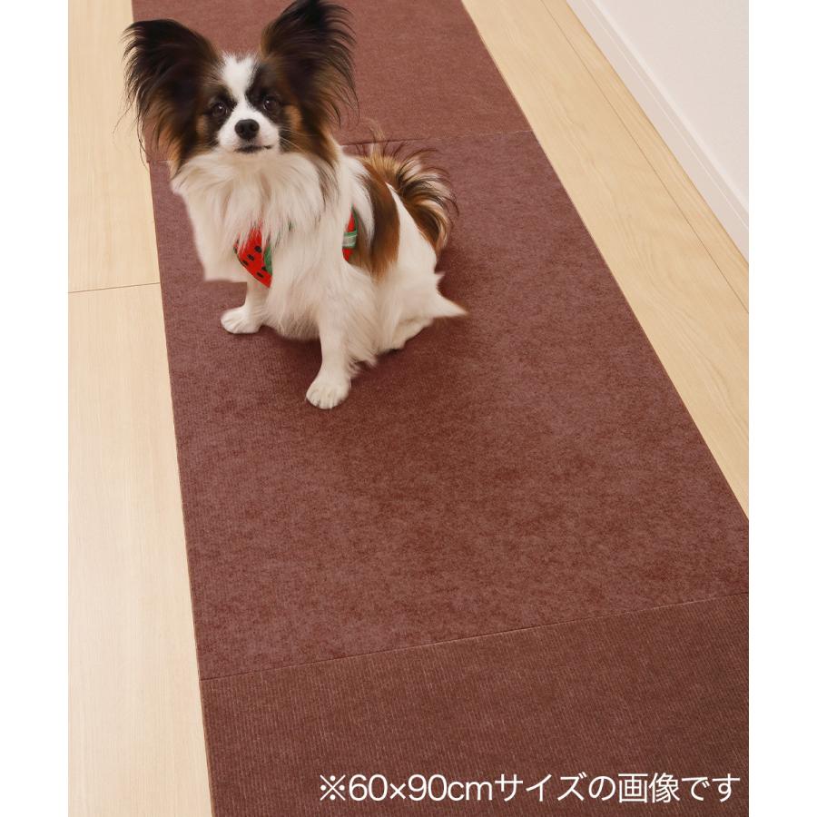 滑り止め 吸着 ぴた マット 幅広タイプ 45cm×60cm ブラウン ワタナベ