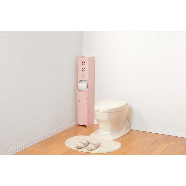 HAGiHARA（萩原） トイレ収納ラック トイレットペーパー ストッカー 省