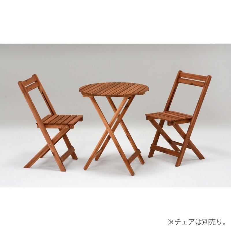 ガーデンテーブル サイドテーブル 木製 アカシア材 天然木 折りたたみ｜kanaemina-kagu｜05