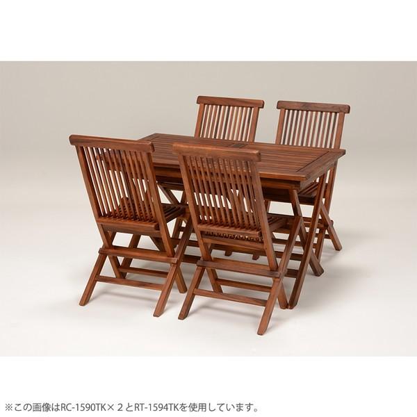 HAGiHARA（萩原） ガーデンテーブル 木製 天然木 チーク材 長方形 幅