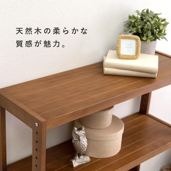 HAGiHARA（萩原） オープンシェルフ ディスプレイラック 収納棚 5段 幅