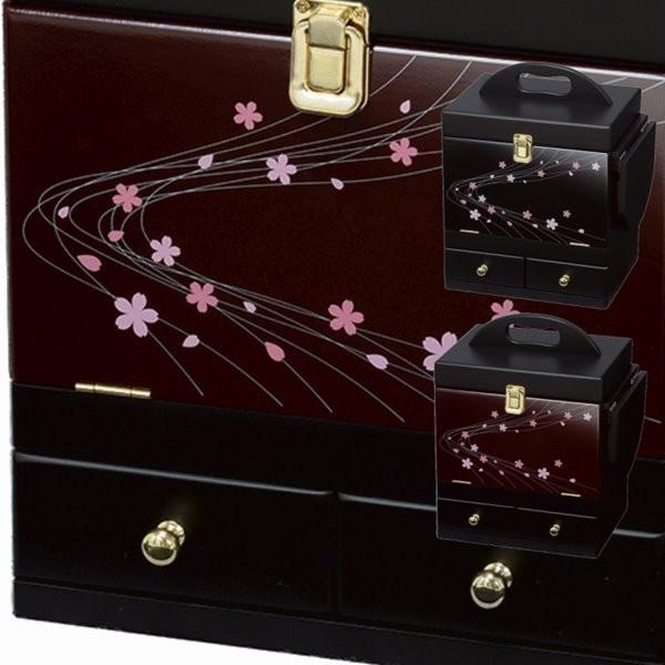 HAGiHARA（萩原） 化粧箱 メイクボックス コスメボックス 鏡ミラー付き