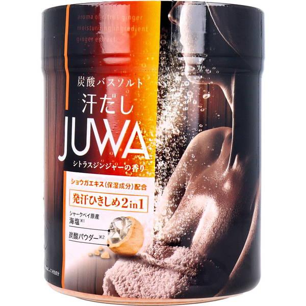 汗だし 入浴剤 JUWA 炭酸バスソルト シトラスジンジャーの香り 500g 発汗ひきしめ｜kanaemina｜02