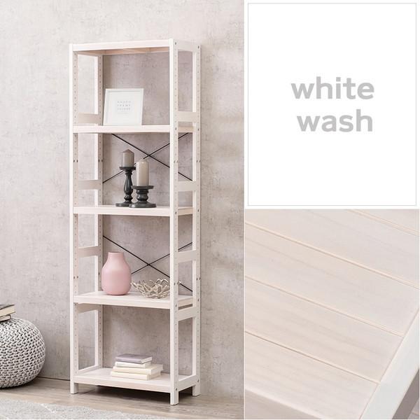 HAGiHARA（萩原） オープンシェルフ ディスプレイラック 収納棚 5段 幅