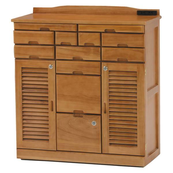 HAGiHARA ファックス台 電話台 FAX台 キャビネット 引き出し収納