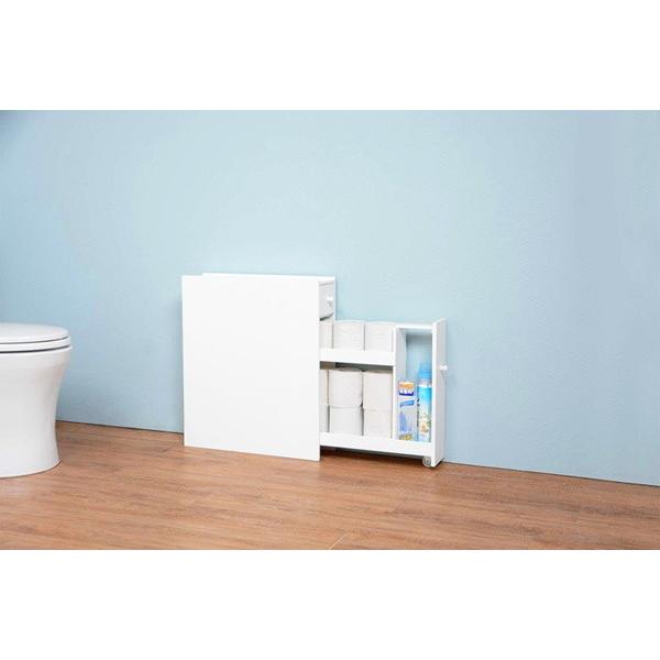 HAGiHARA（萩原） トイレ収納ラック 収納棚 スリムボックス トイレット