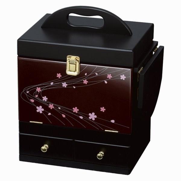 HAGiHARA 化粧箱 メイクボックス コスメボックス 鏡ミラー付き HAGiHARA 化粧箱 メイクボックス コスメボックス 鏡ミラー付き