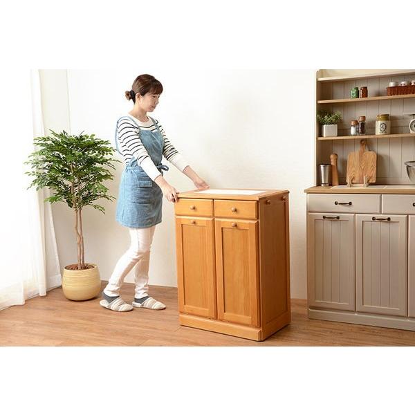 【美品】分別ペールカウンター ゴミ箱 2分別 ダストボックス 木製 ナチュラル ゴミ箱 ダストボックス カウンター 2分別 おしゃれ 国産 日本製 完成品