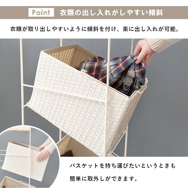 エレクター アクリル天板 2枚バスケット2つ付き 30cm 90cm ワイヤー