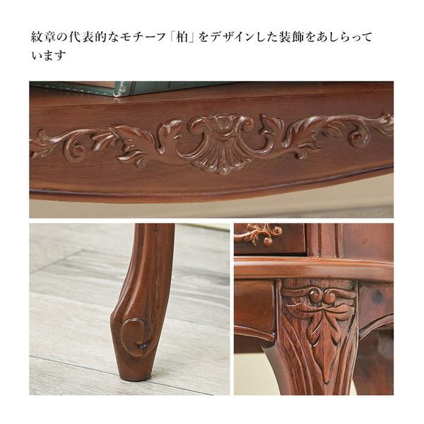 テレビ台 リビングボード TVボード 幅139cm 猫脚ラック おしゃれ 天然木 マホガニー 手彫り仕上げ 猫脚家具_7