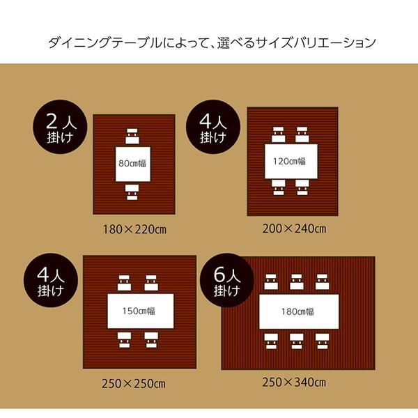 竹ラグ バンブーマット カーペット 約3畳 200×240cm 無地 自然素材 孟宗竹 皮下使用 丈夫 ひんやり｜kanaemina｜13