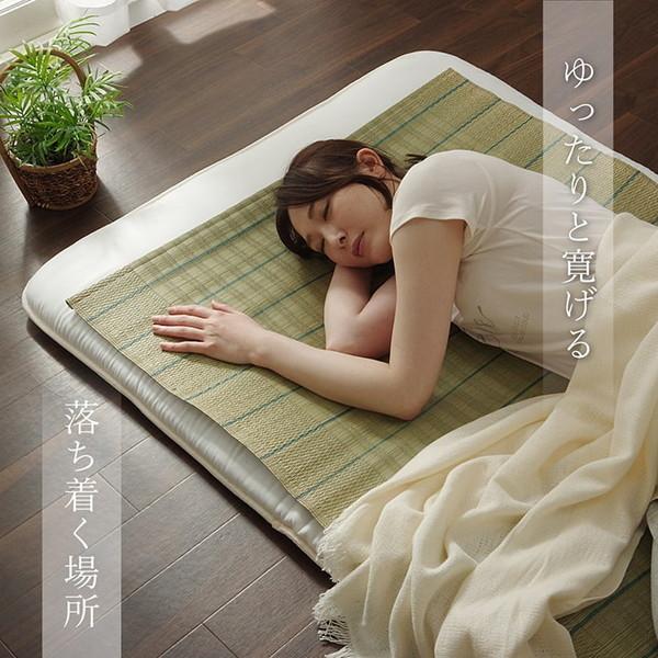 い草シーツ 寝ござ シングル コンパクト 88×180cm 夏用寝具 国産 い草100％ さらさら 涼しい 消臭｜kanaemina｜05