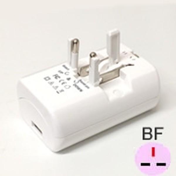 変換プラグ 海外旅行用 2口 電源コンセント 差込変換プラグ A/BF/C/Oタイプ USB 2.1A カシムラ TI-165｜kanaemina｜08