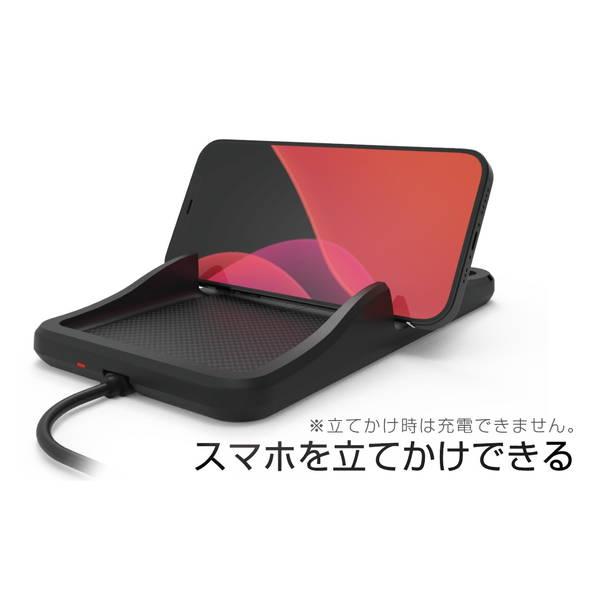 ワイヤレス充電器 車載用 Qi 充電シリコーントレイ 10W iPhone スマホ カーチャージャー 急速充電対応｜kanaemina｜04