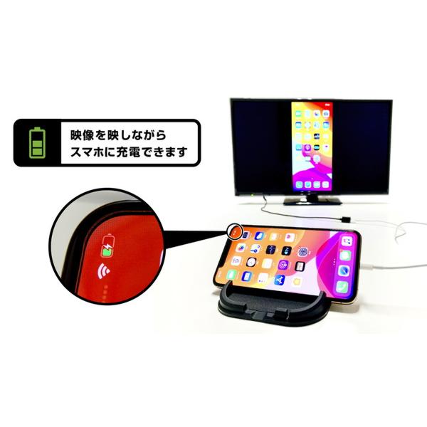 HDMI 変換ケーブル iPhone専用 画面をテレビやモニターに映せる充電＆変換ケーブル｜kanaemina｜06
