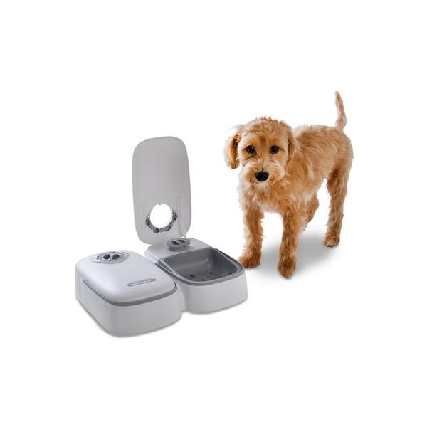 自動餌やり機 自動給餌機 小型犬 猫用 オートペットフィーダー 2食分