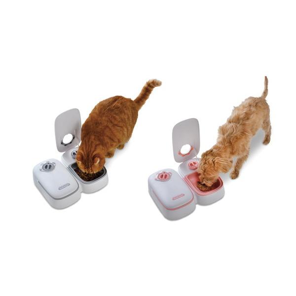 自動餌やり機 自動給餌機 小型犬 猫用 オートペットフィーダー 2食分