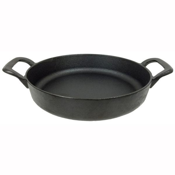 スキレット 18cm IH対応 鉄鋳物製 2点セット 両手鍋/蓋(網付き)カバー