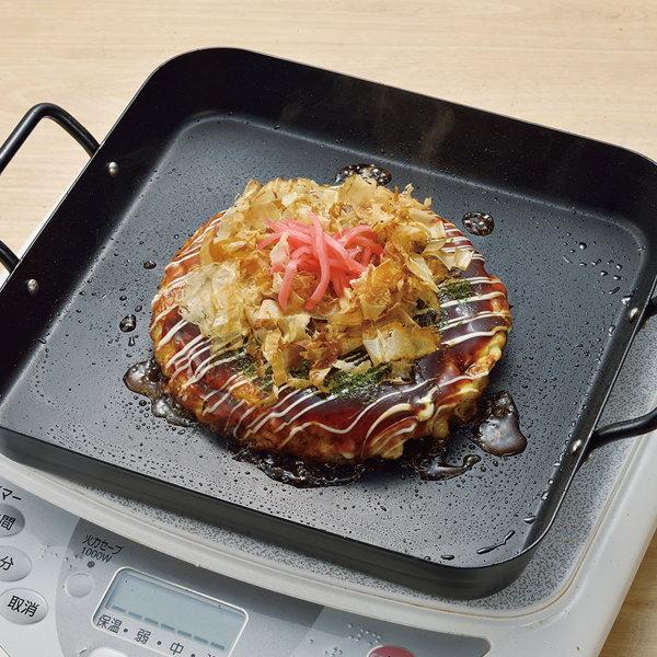 鉄板プレート 焼肉 お好み焼き グリル ガスコンロ IH調理器対応 角型