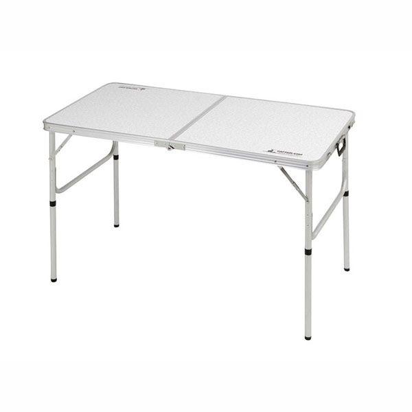 アウトドアテーブル バーベキュー アルミ製 折りたたみ 高さ調節 M 120×60cm