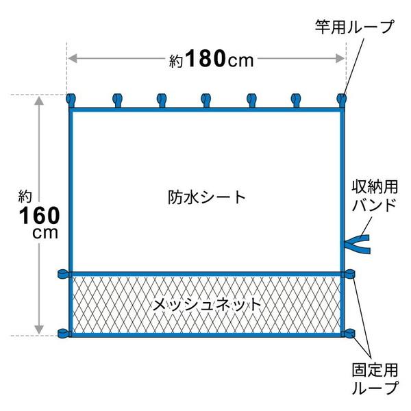 雨よけシート 雨除けシート 梅雨対策 雨避け ベランダカーテン 目隠し