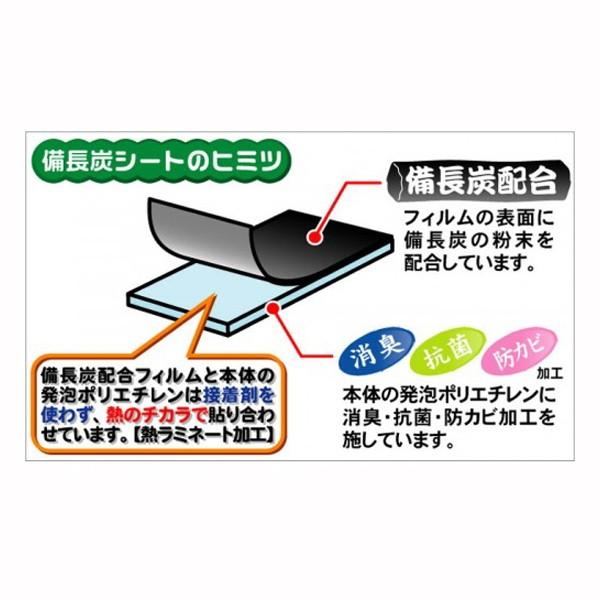 押入れシート 押し入れ下敷きシート 梅雨対策 炭備長 消臭 抗菌 防