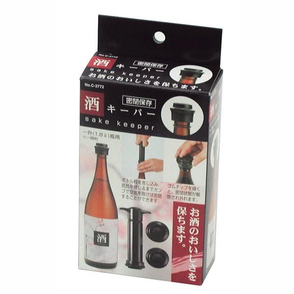 お酒キーパー 一升瓶用 1.8L 密閉保存蓋 お酒のおいしさを保ちます｜kanaemina｜02