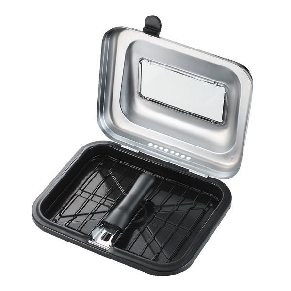 魚焼きグリル 魚焼き器 ロースター IH対応 フライパン ガラス窓付フィッシュロースター | ブランド登録なし | 03