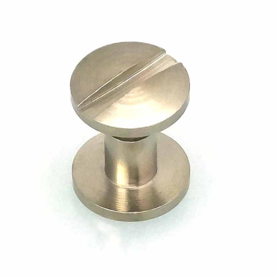 片ネジ式ビス ネジビス 4mm 4X4mm シルバー 2セット 凹本体凸ネジ各2