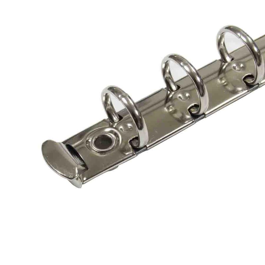 バインダー金具 F130-6-15R シルバー 1本入 長さ133mm ×背幅15mm 背