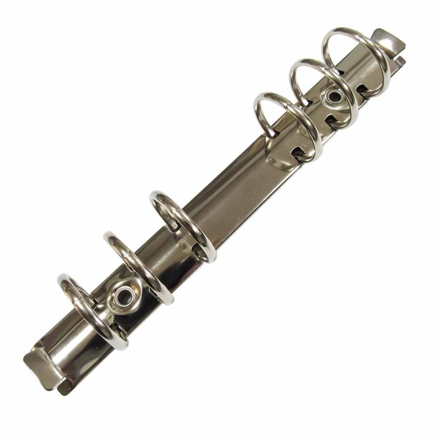 バインダー金具 F171-6-25R シルバー 長さ179mm ×背幅20mm 背なし（取付金具別途必要）タイプ 6穴 鉄製 15本入 新デザインの画像