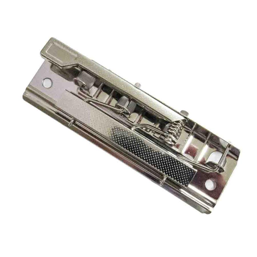 レバーファイル 金具 100mm 2本入 シルバー 鉄 ニッケル鍍金 100mm