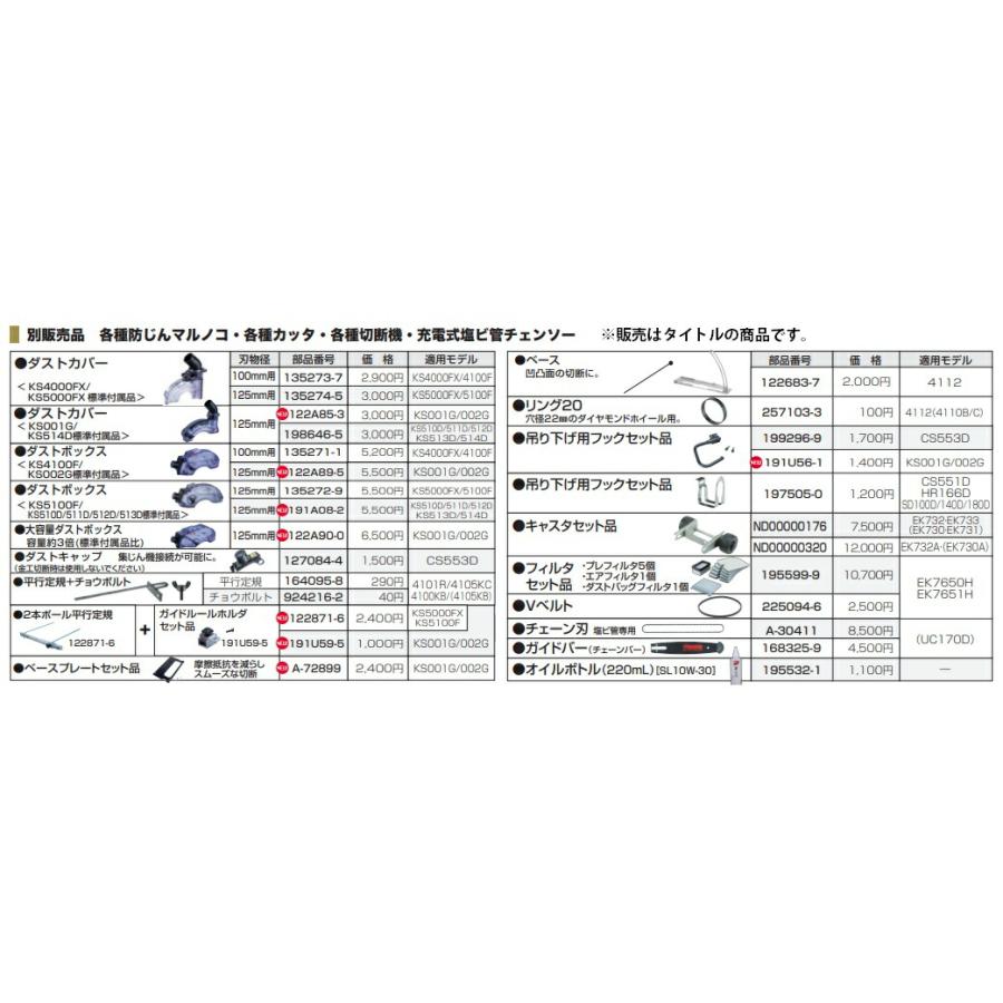 マキタ（makita） ダストボックス 191A08-2 適用機種KS5100F・KS510D