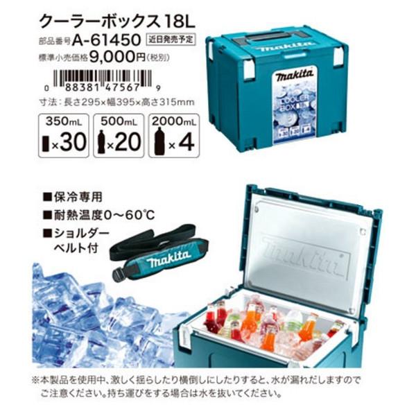 マキタ（makita） マックパック クーラーボックス 18L 寸法295×395