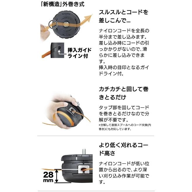 マキタ（makita） A-79435 らく巻きフラットナイロンカッタ 外巻き式