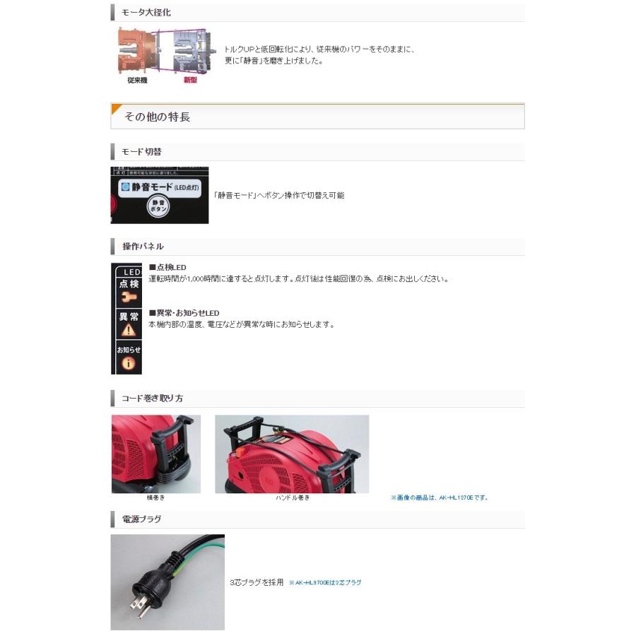 マックス 高圧エアコンプレッサ AK-LL9700E AK98403 常圧専用機 マックス 高圧エアコンプレッサ AK-LL9700E AK98403 常圧専用機