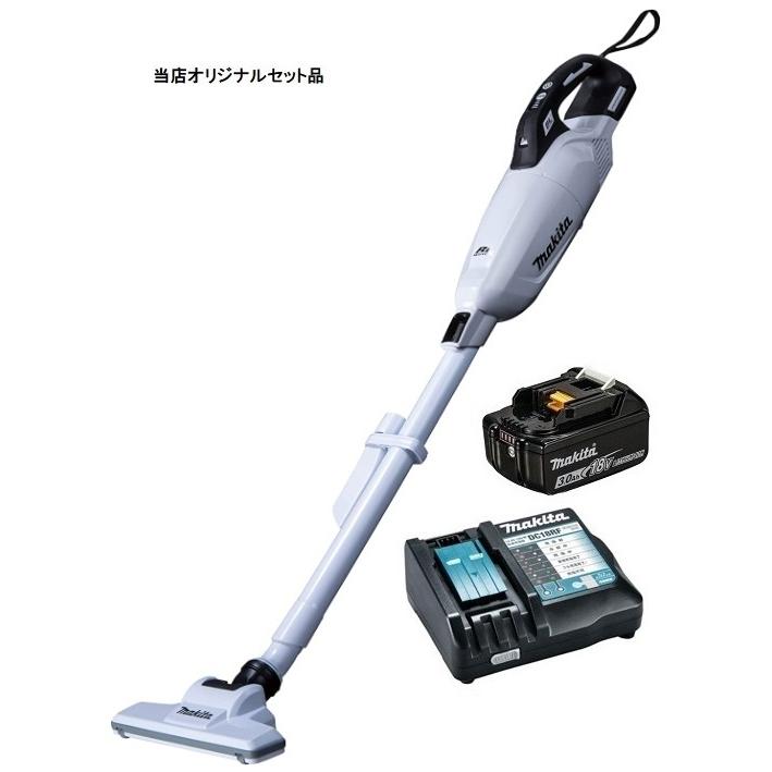 マキタ（makita） 充電式クリーナ CL284FDZW(白)+バッテリBL1830B+充電