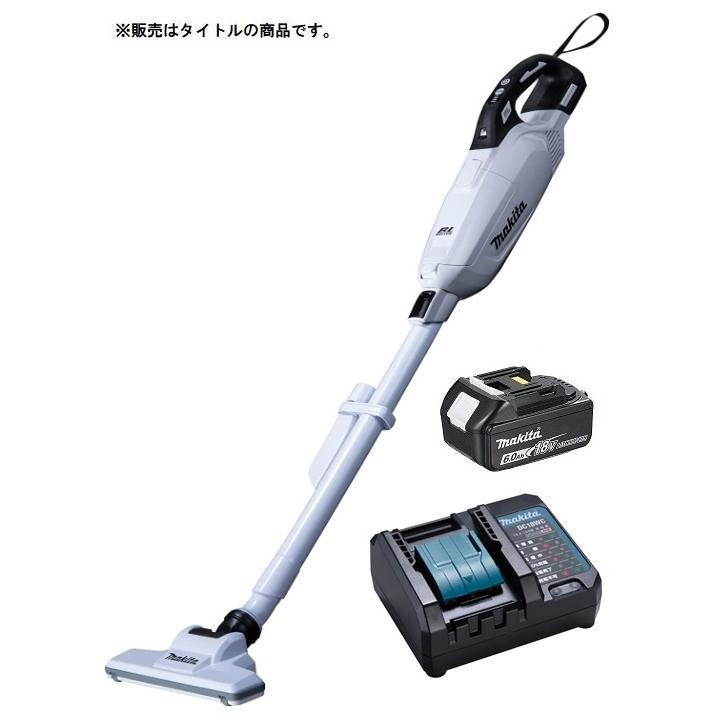 マキタ 充電式クリーナ CL285FDZW(白)+バッテリBL1860B+充電器DC18WC付 18V対応 makita オリジナルセット品 在庫 マキタ 充電式クリーナ CL285FDZW(白)+バッテリBL1860B+充電器DC18WC付