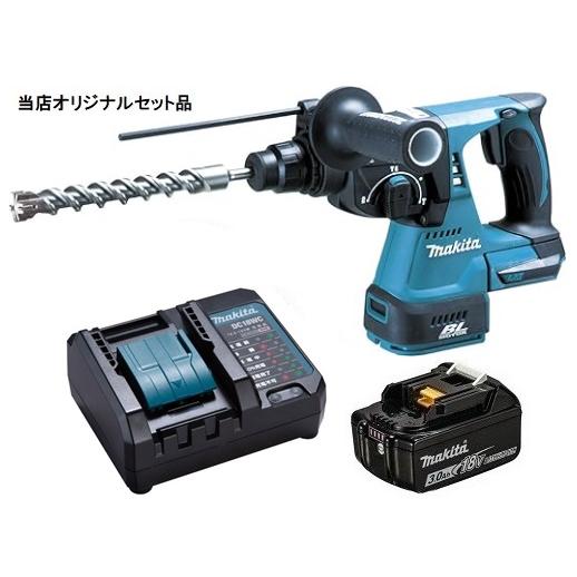 マキタ 充電式ハンマドリル 青 HR244DZK+バッテリBL1830B+充電器DC18WC 