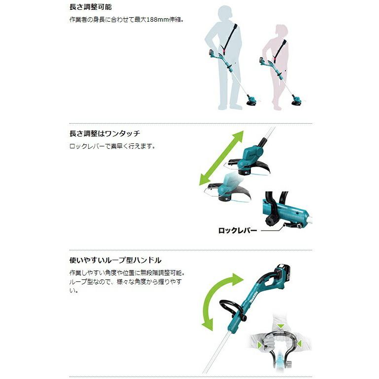 在庫 マキタ 充電式草刈機 MUR193DWF ループハンドル バッテリBL1830B+ 