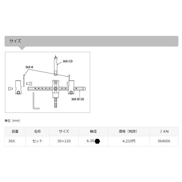 在庫 ゆうパケ 送料無料 スターエム 充電ドリル用自在錐 No.36X 薄板・石膏ボードの穴あけに インパクトドライバ対応 STAR-M｜kanajin｜03