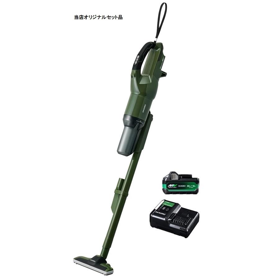 HiKOKI コードレスクリーナ 2段サイクロン式 フォレストグリーン R36DB