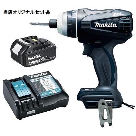 マキタ 充電4モードインパクトドライバ 黒 TP141DZB+バッテリBL1860B+ 