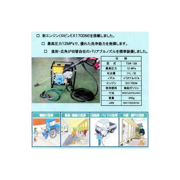 丸山製作所 エンジン洗浄機 TSW12H 316200 ロビンエンジン搭載 ホース
