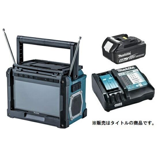 マキタ（makita） 充電式ラジオ付テレビ TV100+バッテリBL1860B+充電器