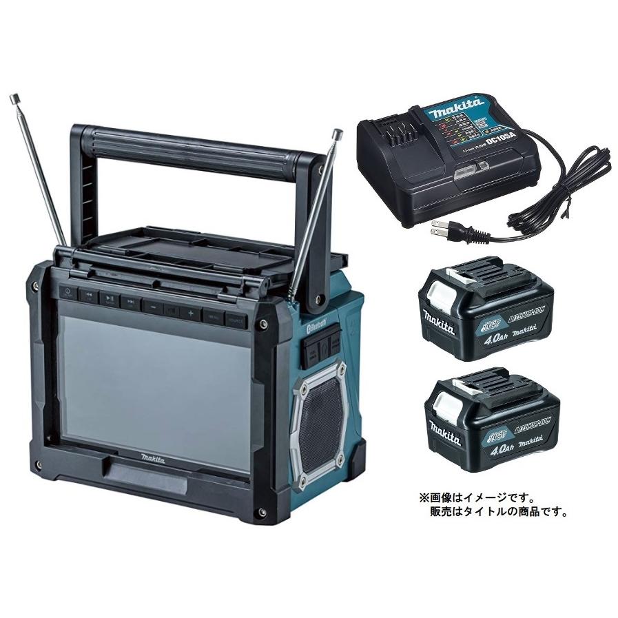 マキタ 充電式ラジオ付テレビ TV100 DSMX バッテリBL1040Bx2個+充電器