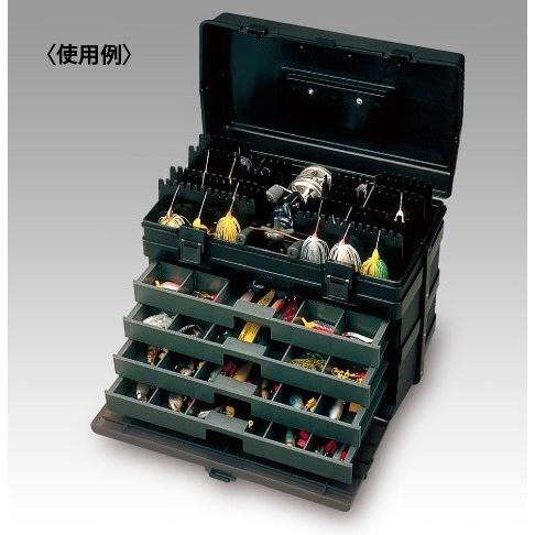 在庫 メイホウ タックルボックス 明邦化学 ランガンシステムボックス VS-8010 420x245x326mm 引出し4段トレイ 36コンパートメント MEIHO バーサス VERSUS|カナジン |02