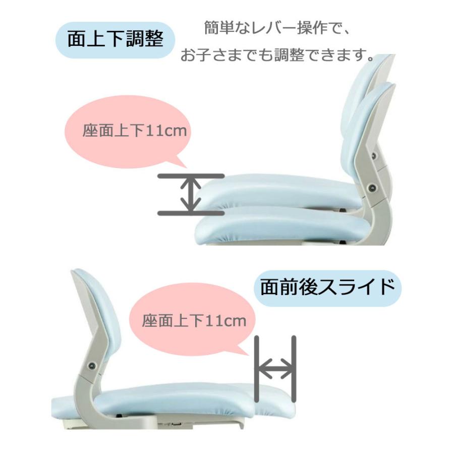2025年 コイズミ ハイブリッドチェア 学習イス 学習チェアー CDC-871LP CDC-872LB CDC-873PR CDC-874PB CDC-875BKNB CDC-876BKMB 回転イスの画像