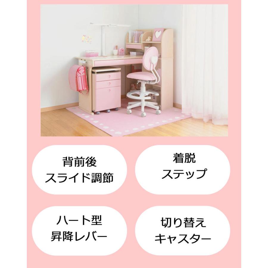 コイズミファニテック 文具セットプレゼント 学習チェア 回転ラブリー
